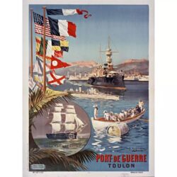 poster toulon vintage 1