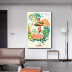 vintage tropen poster