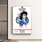 poster ein affe im winter