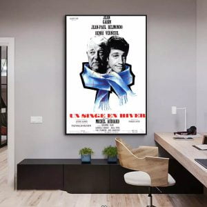 poster ein affe im winter