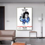 poster ein affe im winter