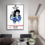 poster ein affe im winter