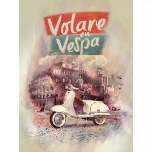 vintage vespa poster 1