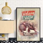 vintage vespa poster 1