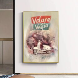 vintage vespa poster 1