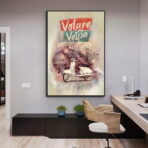 vintage vespa poster 1