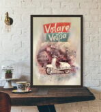 vintage vespa poster 1