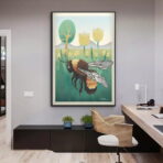 vintage bienen poster