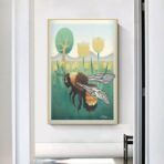vintage bienen poster