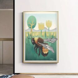 vintage bienen poster