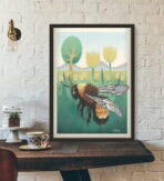 vintage bienen poster