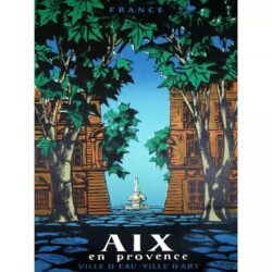 vintage poster aix en provence 1
