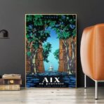 vintage poster aix en provence 1