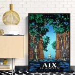 vintage poster aix en provence 1
