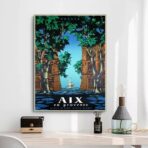 vintage poster aix en provence 1