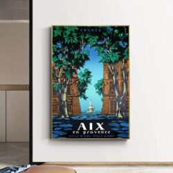 vintage poster aix en provence 1