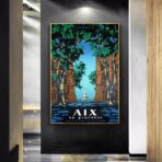 vintage poster aix en provence 1