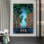 vintage poster aix en provence 1