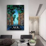 vintage poster aix en provence 1
