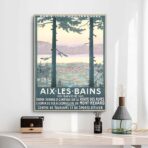 vintage poster aix les bains 1