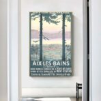 vintage poster aix les bains 1