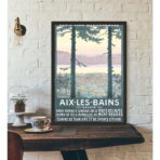 vintage poster aix les bains 1