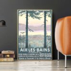 vintage poster aix les bains 1