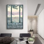 vintage poster aix les bains 1