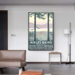 vintage poster aix les bains 1