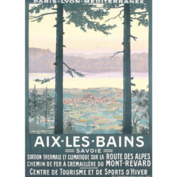 vintage poster aix les bains 1
