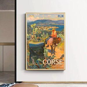 vintage poster ajaccio 1