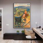 vintage poster ajaccio 1