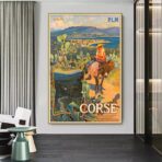 vintage poster ajaccio 1