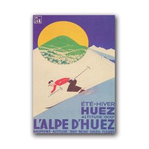 vintage poster alpe dhuez 1