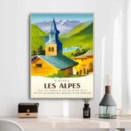 vintage poster alpen