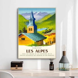 vintage poster alpen