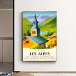 vintage poster alpen