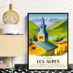 vintage poster alpen