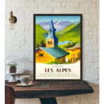 vintage poster alpen