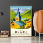 vintage poster alpen