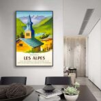 vintage poster alpen