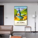 vintage poster alpen