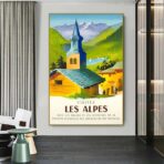vintage poster alpen