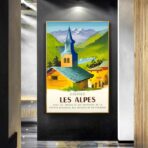 vintage poster alpen