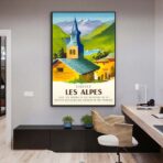 vintage poster alpen