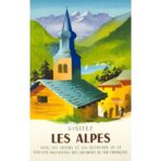vintage poster alpen