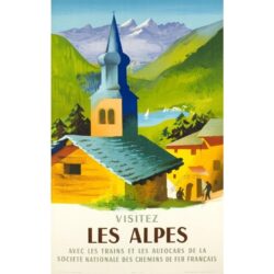 vintage poster alpen