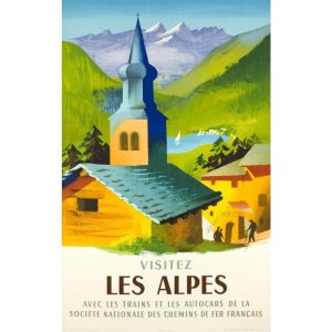 vintage poster alpen