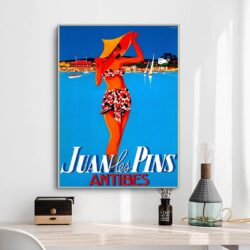 vintage poster antibes juan les pins 1