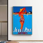 vintage poster antibes juan les pins 1